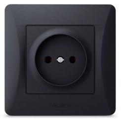 Розетка Videx BINERA 1ая черн Фото