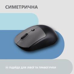 Мышка 2E MF218 Silent Wireless/Bluetooth Black/Grey Фото 2