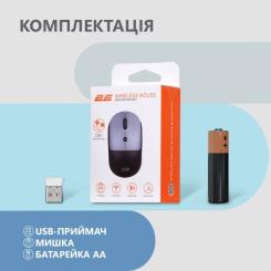 Мышка 2E MF218 Silent Wireless/Bluetooth Black/Grey Фото 6