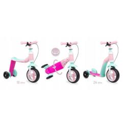 Самокат MoMi Elios 2 в 1 беговел Рожевий Фото 2