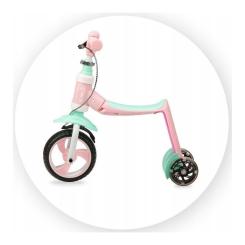 Самокат MoMi Elios 2 в 1 беговел Рожевий Фото 8