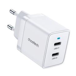 Зарядное устройство Choetech 2xUSB-C 40W PD/QC/PPS Фото 1