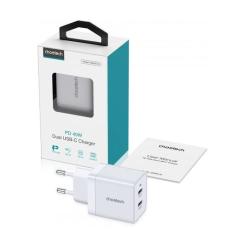 Зарядное устройство Choetech 2xUSB-C 40W PD/QC/PPS Фото 3