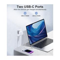 Зарядное устройство Choetech 2xUSB-C 40W PD/QC/PPS Фото 6