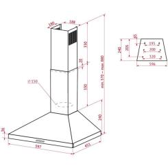 Вытяжка кухонная Perfelli K 6402 BL 850 LED Фото 10