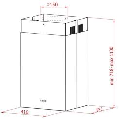 Вытяжка кухонная Perfelli CQE 4692 I 1000 LED Фото 9