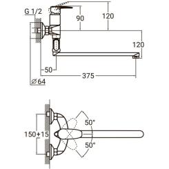 Смеситель AQUATICA KN-3C228C Фото 6