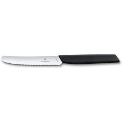 Кухонный нож Victorinox Swiss Modern TomatoSausage 11см Black Фото