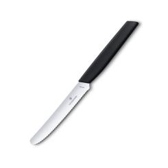 Кухонный нож Victorinox Swiss Modern TomatoSausage 11см Black Фото 4