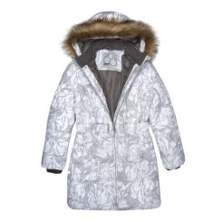 Пальто детское Huppa YACARANDA 12030030 белый с принтом 110 Фото 3