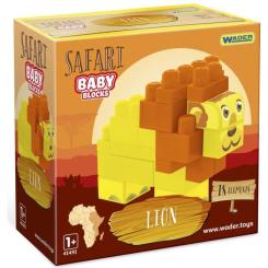Конструктор Wader Baby Blocks Сафари - лев Фото