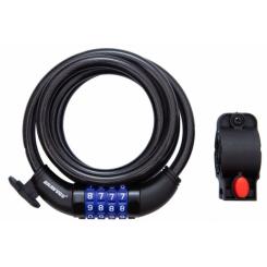 Замок велосипедный Bravvos LOC-125-135 10mm х 1500mm Black Фото