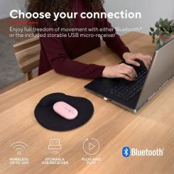 Мышка Trust Puck Wireless/Bluetooth Silent Pink Фото 10