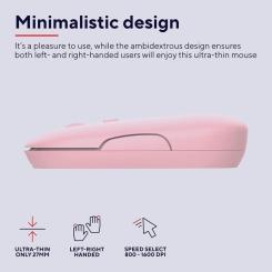 Мышка Trust Puck Wireless/Bluetooth Silent Pink Фото 7