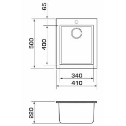 Мойка кухонная GRANADO CADIZ gris Фото 5
