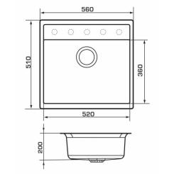 Мойка кухонная GRANADO LERIDA black shine Фото 5