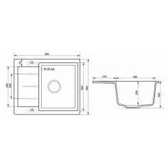 Мойка кухонная GRANADO MADRID white Фото 6