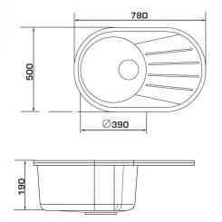 Мойка кухонная GRANADO MURCIA avena Фото 4