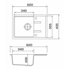 Мойка кухонная GRANADO PALMA gris Фото 7