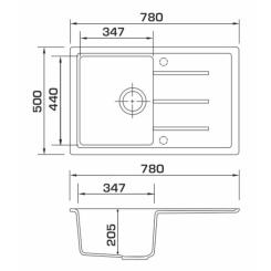 Мойка кухонная GRANADO TOLEDO gris Фото 7