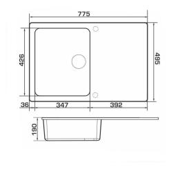 Мойка кухонная GRANADO VIGO black shine Фото 5