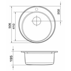 Мойка кухонная GRANADO VITORIA gris Фото 5