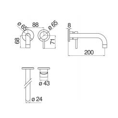 Смеситель NOBILI LV00199/1BM Фото 1