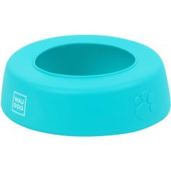 Посуда для собак WAUDOG Silicone Миска-непроливайка 1 л блакитна Фото 2