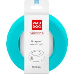 Посуда для собак WAUDOG Silicone Миска-непроливайка 1 л блакитна Фото 3