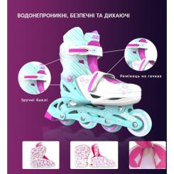 Роликовые коньки Neon Сombo Turquoise розмір 34-37 Фото 7