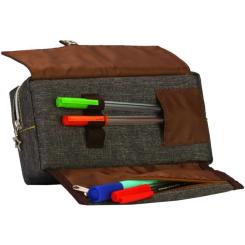 Пенал Cool For School 2 отделения Коричневый Фото 2