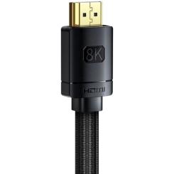 Кабель мультимедийный Baseus HDMI M to HDMI M 1.0m V2.1 Фото 3