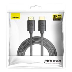 Кабель мультимедийный Baseus HDMI M to HDMI M 1.0m V2.1 Фото 4