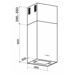 Вытяжка кухонная GRANADO Segovia 2614-1200 inox Фото 8