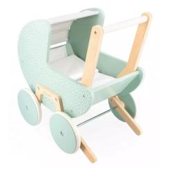 Коляска для кукол Janod мятная Фото 1