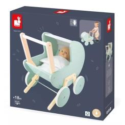 Коляска для кукол Janod мятная Фото 4