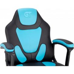 Кресло игровое GT Racer X-1414 Black/Light Blue Фото 4