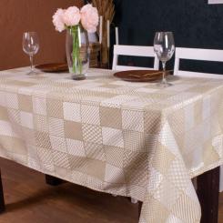 Скатерть MirSon Жаккард №301 Jacquard Olive 140x220 см Фото