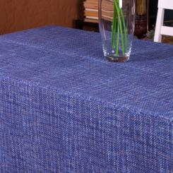 Скатерть MirSon Рогожа №209 Blue Binding 100x130 см Фото 2