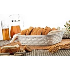 Хлебница Irak Plastik 2,5 л під ротанг сіра Фото 1