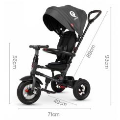 Детский велосипед QPlay Rito Rubber Grey складаний триколісний Фото 5