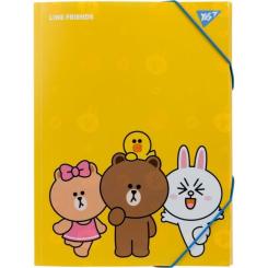 Папка на резинках Yes A4 Line Friends Фото