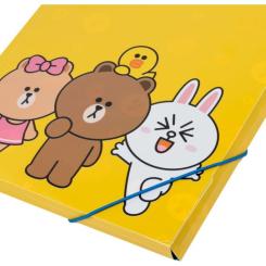 Папка на резинках Yes A4 Line Friends Фото 3