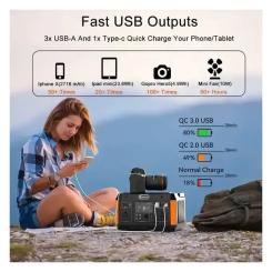 Зарядная станция FlashFish P60, 500W Фото 7