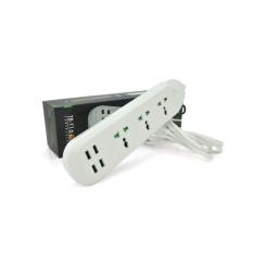 Сетевой фильтр питания Voltronic TВ-Т16, 4роз, 3*USB White Фото 2
