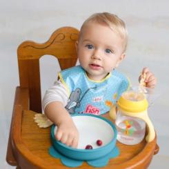 Нагрудничек Baboo Me to You, 3+ месяцев (синий) Фото 4