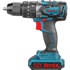 Шуруповерт Ronix ударный аккумуляторный 20В, 2Ah х 2 Фото 1