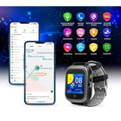 Смарт-часы GARMIX PointPRO-200 4G/GPS/WIFI/VIDEO CALL BLACK Фото 2