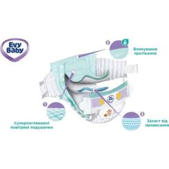 Подгузники Evy Baby Maxi Jumbo Розмір 4 (7-18 кг) 58 шт. Фото 3