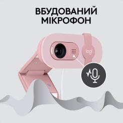 Веб-камера Logitech Brio 100 Full HD Rose Фото 4